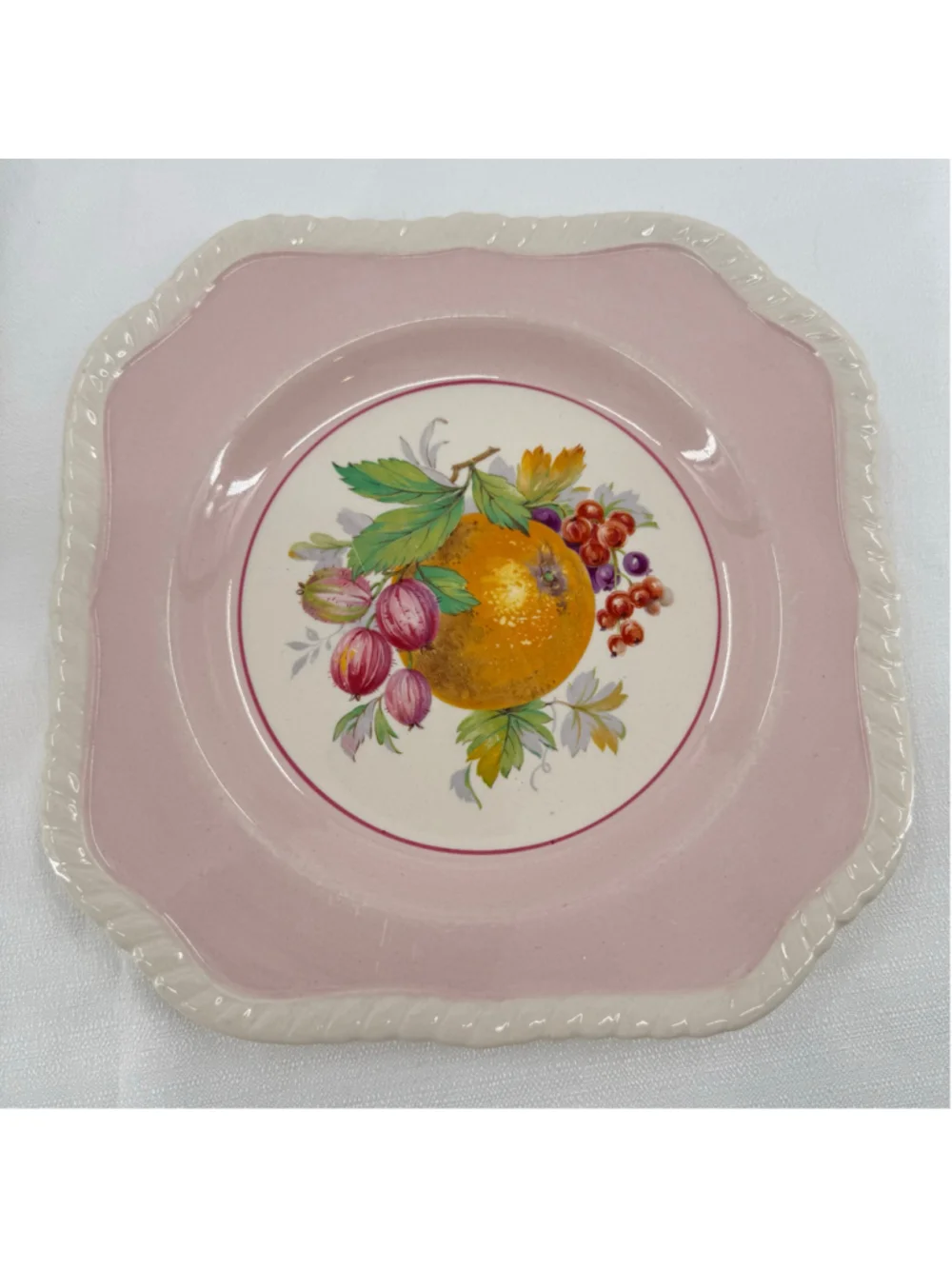 Set of 4 Vintage Johnson Bros California Plates Fruit 7.5 inch Made in England